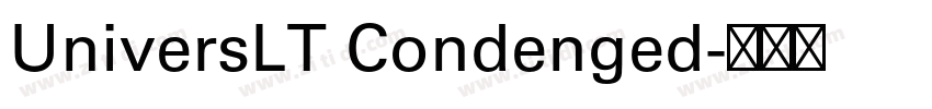 UniversLT Condenged字体转换